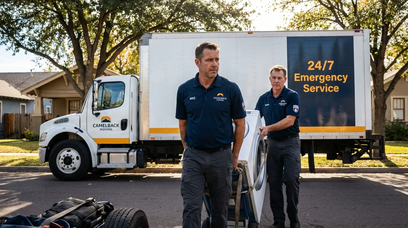 CamelBack Moving crew loading furniture in Santa Teresa, NM